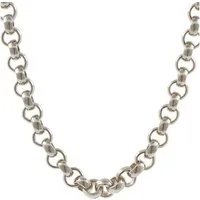 HOPLO Silberkette Silberkette Erbskette Länge 50cm - Breite 4,5mm - 925 Silber, Made in Germany