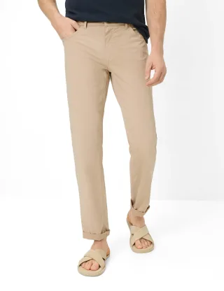 Brax Herren Five-Pocket-Hose Style COOPER BEACH, hellbraun, Gr. 33/36