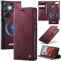 Mycotech Handyhülle Handyhülle für Samsung C49 2in1 Samsung Galaxy S26 Ultra-Weinrot