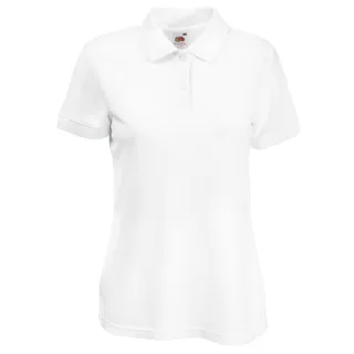 Fruit Of The Loom Womens Lady-Fit 65/35 Kurzarm-Poloshirt (Weiß)