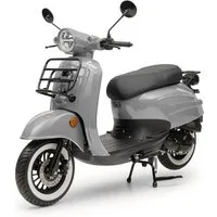 Burnout Motorroller Luna in Grau, Silber, Blau oder Rot, 50 ccm, 45 km/h, Euro 5, Unverwechselbares Retro Design, Mofa