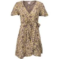 Guru-Shop Midikleid Minikleid Boho chic, Damen Wickelkleid,.. alternative Bekleidung