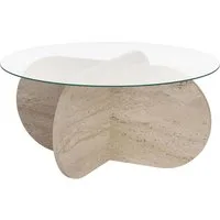Skye Decor Couchtisch Aeris, Modernes Design Gehärtete Glasplatte Pflegeleichte Oberfläche