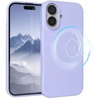 EAZY CASE Handyhülle für Apple iPhone 17 Hülle Silikon 6,3 Zoll, Handytasche aus Silikon Slimcover mit Displayscchutz Violett Lavendel