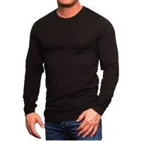 Jack & Jones Langarmshirt Basic Shirt mit Rundhalsausschnitt