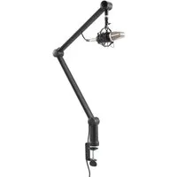 RICOO Mikrofon-Halterung Tisch Mikrofonhalterung Arm Ständer Halter vollbeweglich schwenkbar, (MS061, 1-tlg., Mikrofonständer Mikrofonarm Mikrofon Halter drehbar universell, einstellbarer Mikrofonclip Mikrofon-Halterung Podcast Gaming Studio)