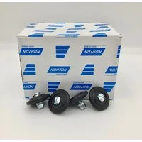 NORTON CLIPPER Fliesenschneidemaschine 4x Rollen + Schrauben für Schneidetisch 310004676