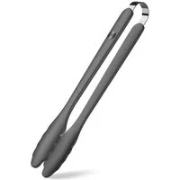 Hoffmann Germany Kochzange Silikon Edelstahl 33 cm anthrazit – kratzerfrei, Edelstahlkern, Silikon-Ummantelung, 200°C, spülmaschinenfest