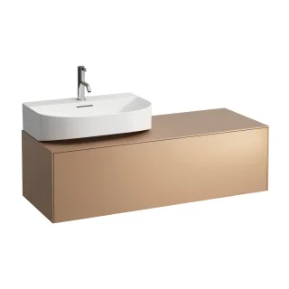 LAUFEN Waschtischunterschrank SONAR f.HWB H816341/2 1175x455 1 Schubl. Ausschnitt li Kupfer, H405452 H4054520340411