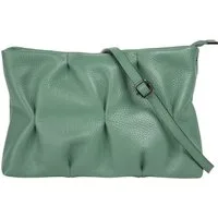 Cluty Umhängetasche, echt Leder, Made in Italy
