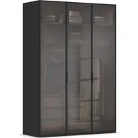 rauch Kleiderschrank Schrank Garderobe SKAT SHINE Breiten 151/201/251/301cm, Höhe 223/235cm (3 verschiedene Ausstattungen BASIC/CLASSIC/PREMIUM (inkl. SOFT-CLOSE) edle Schrankfront mit hochwertigen Glasrahmentüren MADE IN GERMANY
