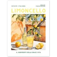 Posterlounge Wandbild Estate Italiana - Limoncello, Ohkimiko, erhältlich als Poster, Leinwandbild, Wandsticker oder Acrylglasbild