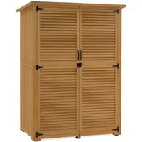 MCombo Gerätehaus M MCombo Gartenschrank Gartenhaus Holz Wetterfest, 59×127×168 cm, 127×59×168 cm, Geräteschuppen, Wetterfest, Outdoor