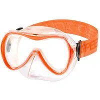 Aqua Speed Schnorchel ALIZE FS Tauchmaske für Kinder Kindertauchmaske Stoffband (Sicher, Bequem und Perfekt für Kleine Unterwasser-Abenteurer), Taucherbrille Kind Stoff-Kopfband Einzellinse