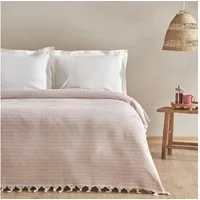 Karaca Bettwäsche Karaca Home Celia Doppelbettdecke Tagesdecke Bettdecke Rosa