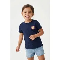 KIDS ONLY T-Shirt KOGLANY-NINA LIFE LOVE S/S TOP FR JRS mit unterschiedlichen Motiven - je nach Bodyfarbe