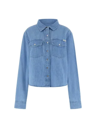Guess - LS WREN DENIM TOP CORBY - Gr. - XL