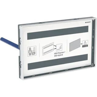 Geberit Abdeckplatte Omega flächenbündig, mit Sichtrahmen, 115088001 115088001