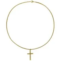 Wildcat Kette mit Anhänger Bubble Cross Necklace - Gold, Chirurgenstahl 316L - wasserfest, langlebig, hautverträglich
