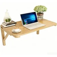 TUWENA Klapptisch Wandklapptisch Aus Massivholz, Klapptisch Schwimmender Schreibtisch, Für Küche, Arbeitszimmer und Heimbüro – robustes einfache Installation