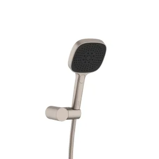 VitrA Core Square Handbrause-Set mit Wandhalterung und Abgang G 1/2" Nickel gebürstet,A4591534EXP A4591534EXP