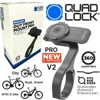 Quad Lock Handy-Halterung QUAD LOCK Fahrrad Fronthalterung PRO V2 Alu für Handy / Smartphone