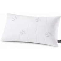 SEI Design Kopfkissen Kopfkissen Kissen Mirkofaser Seitenschläferkissen, Füllung: 650g luxuriöse Mikrofaser, Bezug: Mikrofaser gesteppt, Seitenschläfer, Bauchschläfer, Rückenschläfer, Kissen, Avegane Alternative zu Daunenkissen