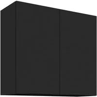 Küchen-Preisbombe Hängeschrank 80 Küche SIENA Schwarz Küchenzeile Küchenblock Einbauküche