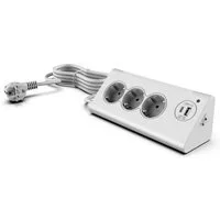 Northpoint Northpoint Ecksteckdosenleiste LED USB USB-C 3 Steckdosen Smarte Dreifach-Steckdosenleiste