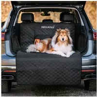 Rudelkönig Tier-Kofferraumschutzdecke Kofferraumschutz Hund mit Ladenkantenschutz Universal Hundedecke Auto, Schondecke wasserabweisend und kratzfest - 134x101x58cm
