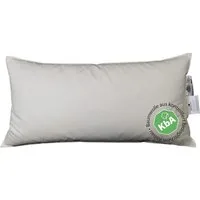 Vitaschlaf Gänsedaunenkopfkissen Vitaschlaf® Bio-Luxe-KBA DAUNE KISSEN Organic GÄNSE 30% DAUNE, Füllung: weiße arktische neue Gänsefedern- und Daunen, 70% Federn, 30% Daunen, Bezug: 100% BIO-BAUMWOLLE, Rückenschläfer, Seitenschläfer, Bauchschläfer, Z