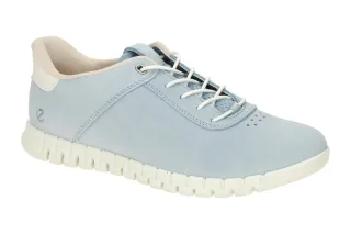 Ecco 246323 GRUUV LITE Damen Slipper, Nubuck, dusty blue/white, extra flexibl...