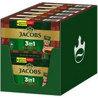 JACOBS Kaffee Löskaffee 3in1 Classic löslicher Kaffee Instantkaffee 12x 10+2 Sticks, 1728 g, (Packung, 12er Pack)