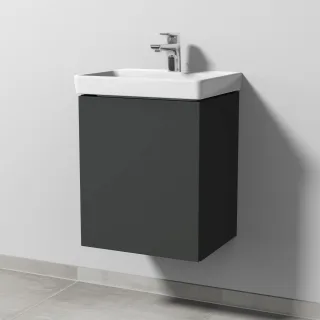 Sanipa 3way Waschtischunterbau zu Villeroy & Boch Avento Waschtisch mit 1 Tür, Graphit-Matt SP6181B