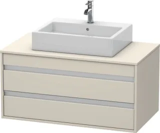 Duravit Ketho Konsolenwaschtischunterbau wandhängend Taupe Matt 1000x550x496 mm - KT665509191 KT665509191