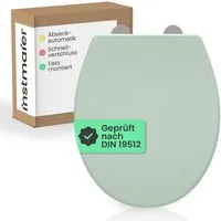 instmaier WC-Sitz instmaier Helma, Toilettendeckel mit Absenkautomatik, Absenkautomatik, zur Reinigung abnehmbar, Duroplast