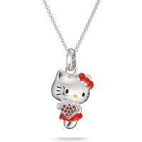 THOMAS SABO Kette mit Anhänger THOMAS SABO ♡ Hello Kitty Kette mit Herz, mit Zirkonia (synth) - Emaille