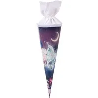 Goldbuch Schultüte Goldbuch Geschwistertüte Unicorn - 35cm, Verschluss Filz
