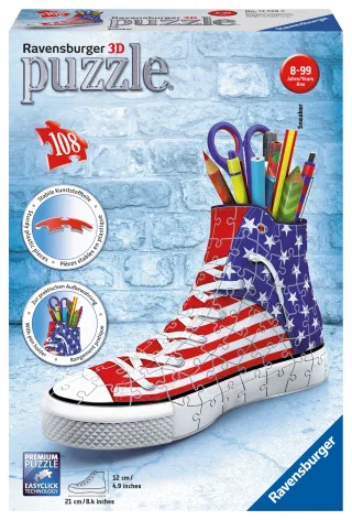 Ravensburger 3D Puzzle 12549 - Sneaker American Style [108 Teile]