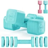 Dripex Hantel-Set verstellbare Hanteln Set 2er 2,5kg/5kg, justierbare 6 Hantelplatten