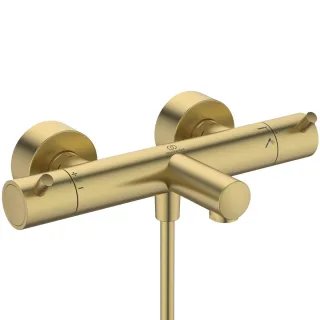 Ideal Standard Badethermostat Aufputz Ceratherm T125 Pin-Griffe Brushed Gold, A7588A2 A7588A2