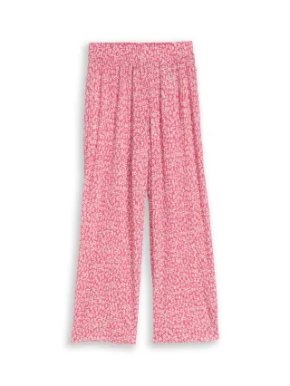 tom tailor kids - Wide Leg Hose mit Struktur small pink flower print - Gr. - 116