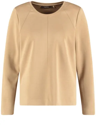 TAIFUN - Langarmshirt braun - Gr. - 42