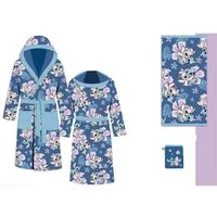 Lilo & Stitch Bademantel Bade Set für Kinder mit weichem Bademantel Handtuch Handschuhe