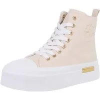 Ital-Design Damen High-Top Freizeit Sneakerboots (88671564) Keilabsatz/Wedge Sneakers High in Beige