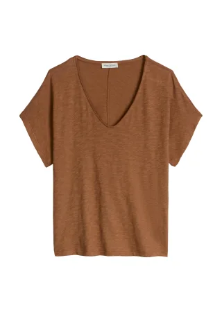 Marc OPolo Casual - T-Shirt loose Burnt Brown - Gr. - L