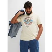 bonprix T-Shirt Regular Fit, Kurzarm, mit Frontprint, Rundhalsausschnitt