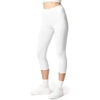 Ladeheid Leggings Damen 3/4 Capri Hose aus Baumwolle LA40-132 (1-tlg) elastischer Bund