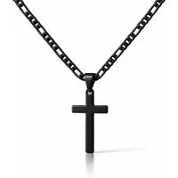 UNIQAL.de Kreuzkette UNIQAL Kreuz Halskette mit Anhänger Symbol (Edelstahl, Casual Style, Unisex, Basic, Deutsches Patent-und Markenamt), Kreuzanhänger