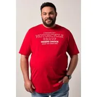 Men Plus T-Shirt T-Shirt Halbarm Print